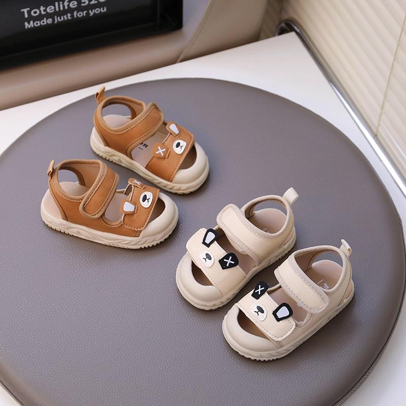 Baby Beach Shoes Soft Anti-Slip Lightweight Comfortable First Walkers for Toddlers 2025 Summer New Boys Girls Sandals Cute Bears