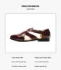 Men's Large Breathable Leather Roman Sandals - Summer Business Style