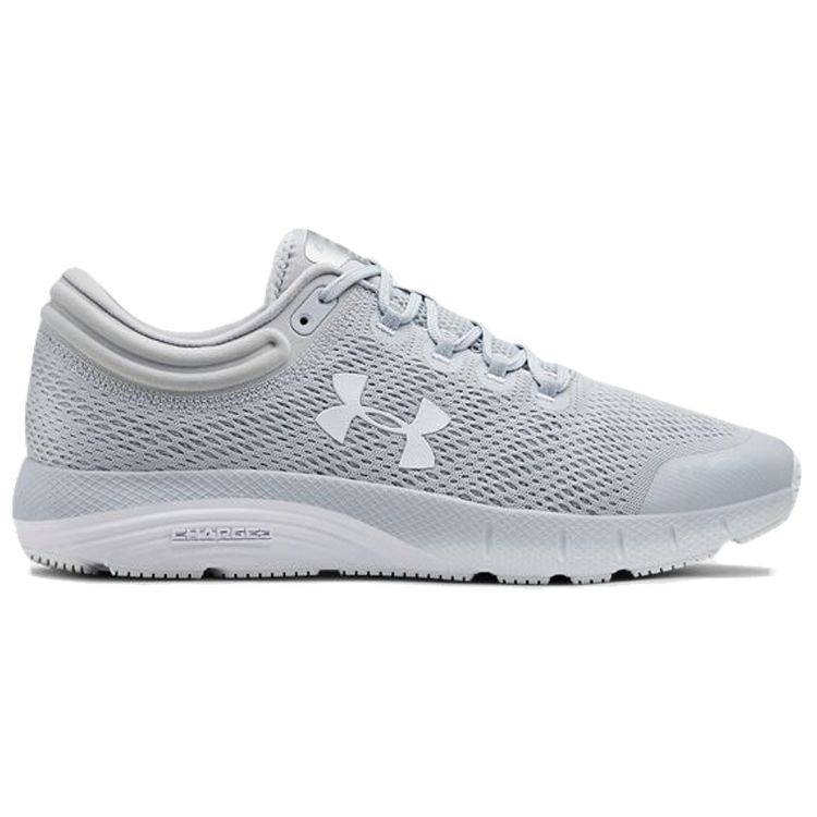 Under Armour Charged Bandit 5 Comfortable Fabric Low-Top Casual Running Shoes Unisex sneaker Haze-Gray 3021947-101