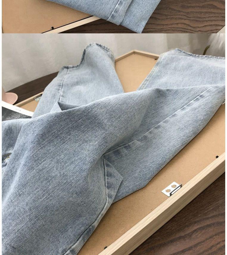 Women's High Waist Straight Leg Wide Jeans - 2022 Korean Retro Hyuna Style Trend