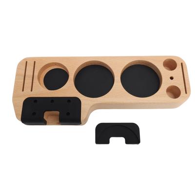 Kaffee-Stampfstation, Tamperstation aus Holz, kompatibel mit 51 mm, 53 mm, 58 mm Tamperverteiler
