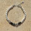 KIETIMOOR Greta Perlenarmband (Silber 925) Greta Pearl Rohsilber Armband