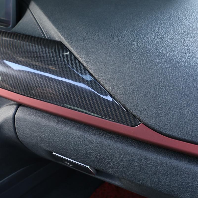 For BMW F30 F31 F32 F33 F34 F36 F80 F82 Real Carbon Fiber Car Dashboard Panel Decorative Cover Sticker Trim Interior Accessories