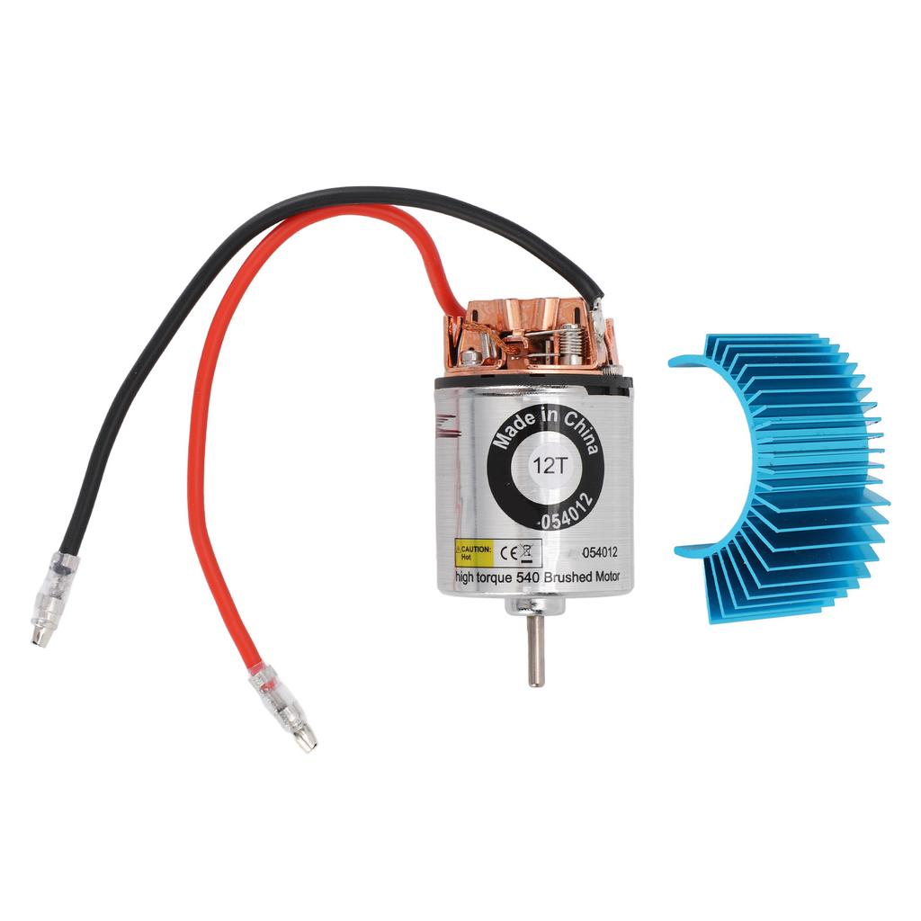 RC Brushed Motor Replacement Wide Compatibility Enhanced 540 RC Brushed Motor Stainless Steel Shell for 1/10 RC Car