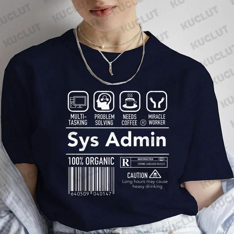 Women Tshirt Tops Computer System Administrator Core CPU Pc Coder Geek Computer Science T Shirt Clothing Women TShirt Tees Tops
