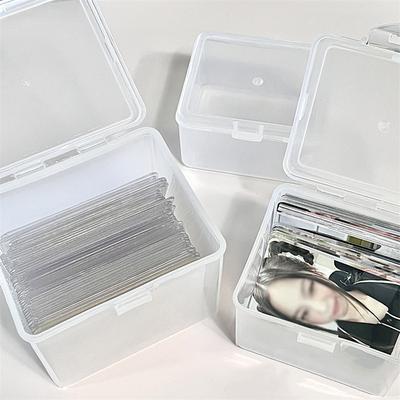 Photocards Storage Box Transparent Stickers Korea Idol Card Holder Organizer