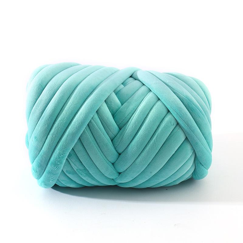 New Velvet Core-Spun Yarn for DIY: 3cm Thick Handmade Blanket, Pillow, Wool Fabric, Strip Yarn, Cat Bed.
