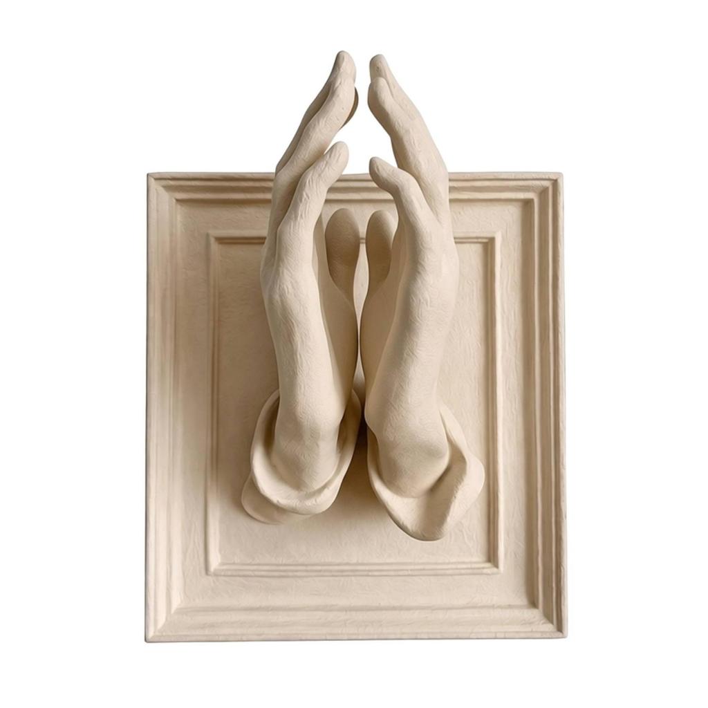 Praying Hands Candle Holder Versatile Table Ornament Religious for Entryways