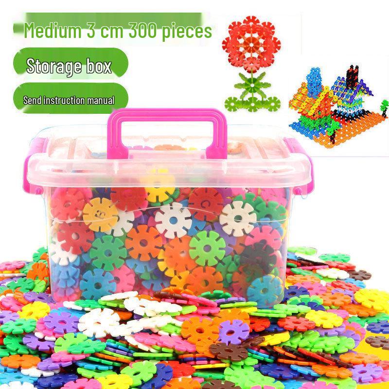 Educational Snowflake Interlocking Building Blocks for Children - Early Education Toys