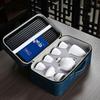 Business Portable Travel Tea Set Dehua White Porcelain Suet Jade Ceramic Teapot Teacup Tea Tray Gift Box