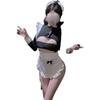 Erotic Underwear Female Pure Desire Sexy Pajamas Maid Outfit Qn Small Chest Open File Flirting Uniform Temptation Breast Exposure