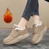 Stepping On Shit Plus Velvet Warm Cotton Shoes Women's Winter Big Cotton Shoes Velcro Bread Casual Snow Boots
