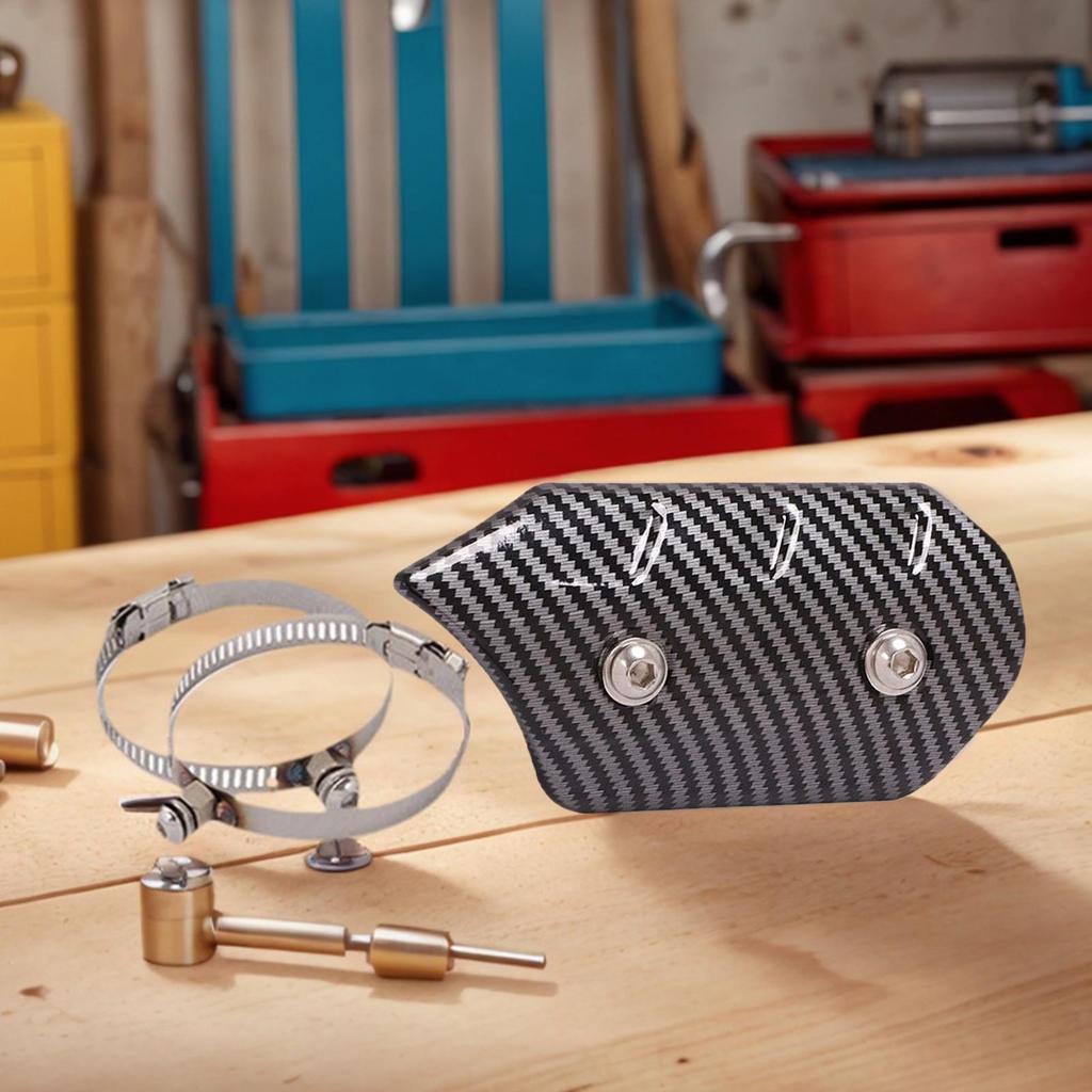 Motorrad Auspuff Hitzeschild Sicherheit Anti Heiß Abdeckung Auspuff Hitzeschutz Schalldämpfer Für Fahren Outdoor Schutz Pendler Sicherheit