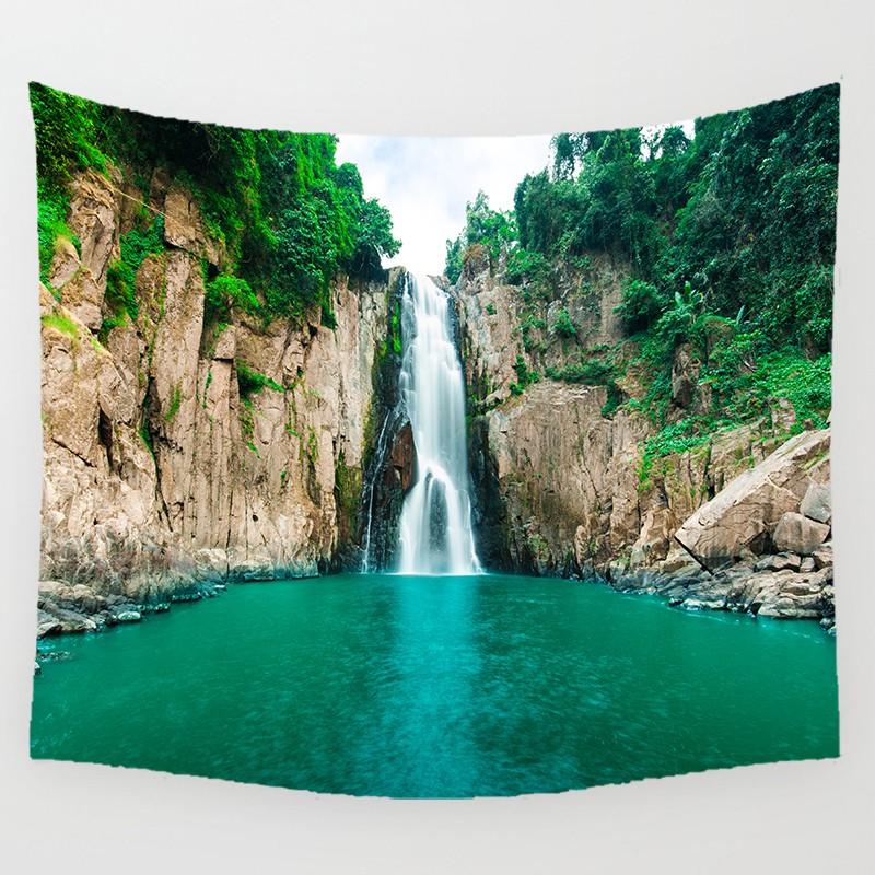 Beautiful Waterfall Wall Art Tapestry Rectangle Wall Hanging Tapestry Wall Decor Home Decor Tapestry