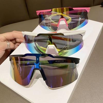 Nuovi Occhiali Sportivi da Esterno per Uomo Ciclismo Occhiali da Sole Colorati Antivento e Sabbia per Biciclette da Donna Mountain Bike