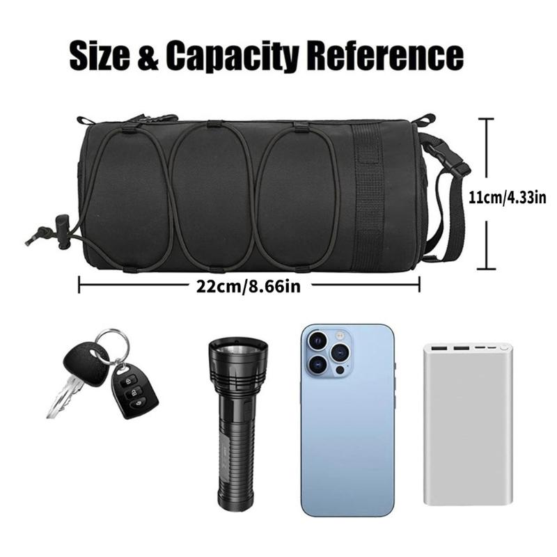 Large Capacity Bike Frame Storage Bag Regulable Front Tube Bicycles Organizers for Commuting Accessories