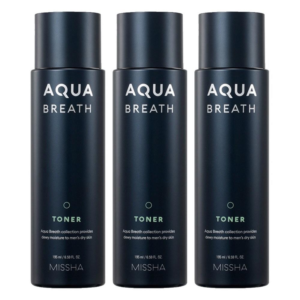 Missha For Men Aqua Breath Toner 3 pcs 195ml