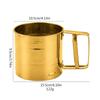 Stainless Steel Flour Sieve Cup Powder Sieve Mesh Kitchen Gadget For Cakes Hand-Screened Sugar Mesh Sieve Baking Sieve