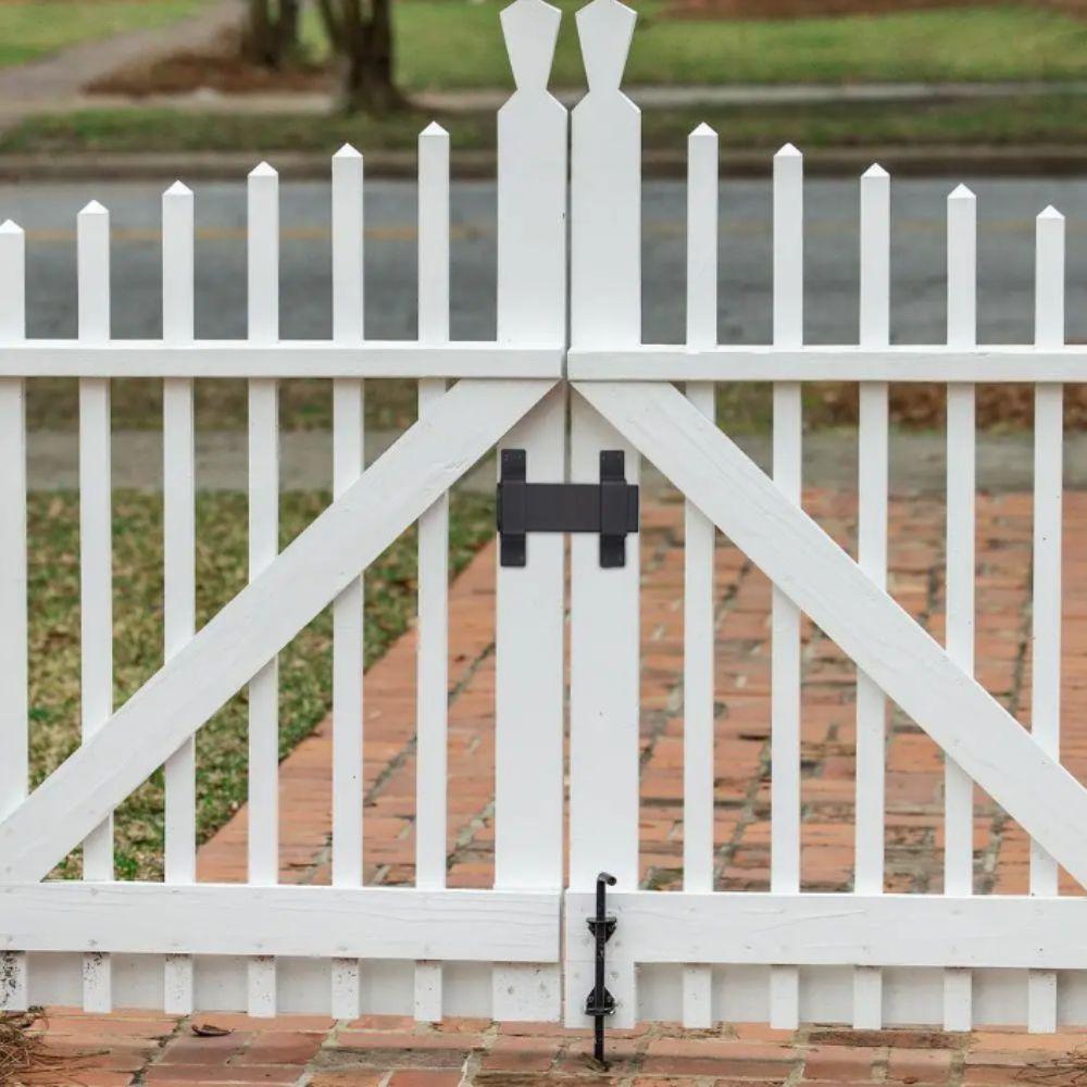 Heavy Duty Sliding Door Lock Padlock Hole Lock Set Security Lock Corrosion Resistant Adjustable Slide Gate Lock Fence Gates