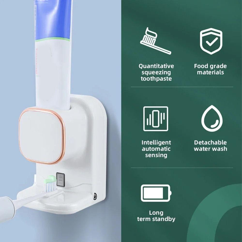 3 Mode Automatic Toothpaste Dispenser Wall Mounted Electric Toothpaste Squeezer  for Bathroom