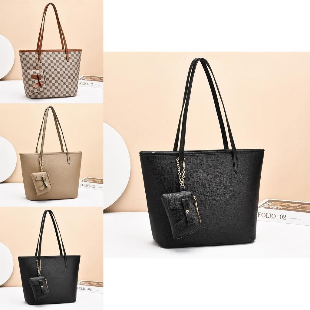 Trendy Vintage Checker Print Tote Bag Fashionable Shoulder Sling Bag For Daily Use