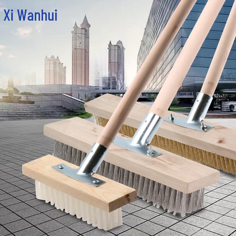 Long-handled Hard Bristle Floor Scrub Brush