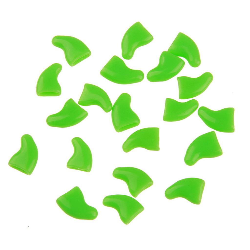 Silikonowe Miękkie Nakładki na Pazury Kota Zwierzak Kot Miękkie Łapki Ochraniacz na Pazury Pokrowiec Z Darmowym Klejem i Aplikatorem dla Kociaka 20 szt./partia