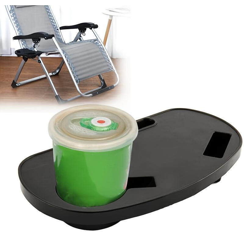 Adjustable Zero Gravity Chair Tray with Cup Holder, Durable Plastic, Perfect for Camping and Home Furniture