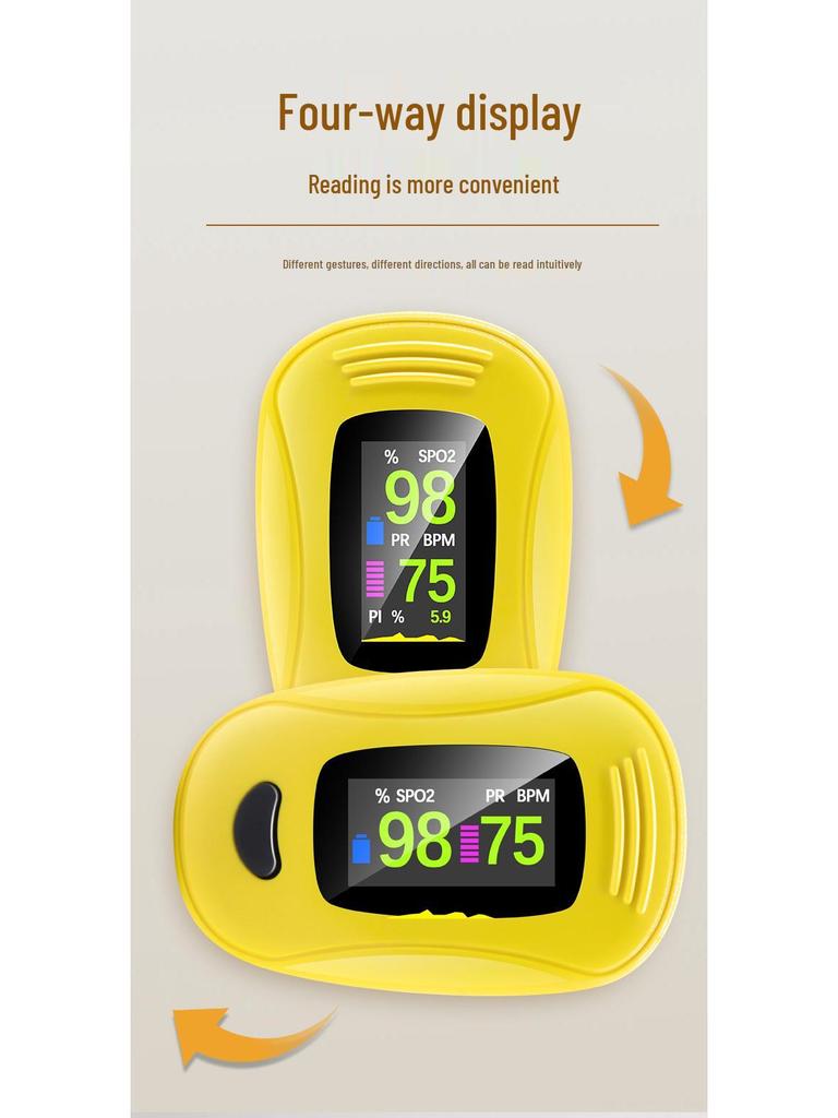 Fingerspitzen Medizinischer Blutsauerstoff- und Herzfrequenzmonitor