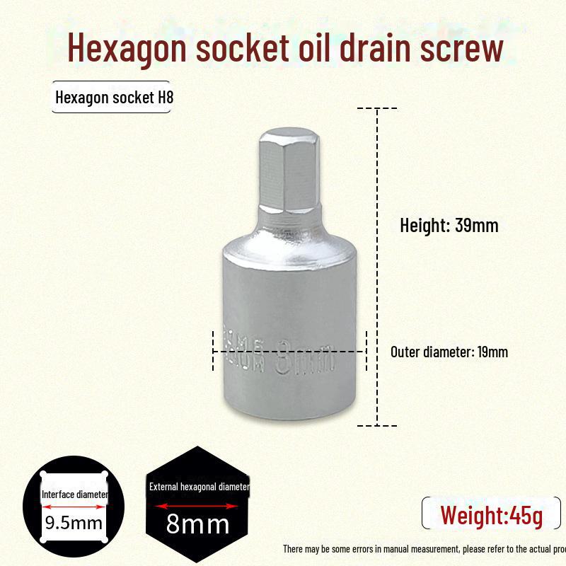 Zestaw śrub do miski olejowej z łbem sześciokątnym i kwadratem 4-kątnym Klucz nasadowy do skrzyni biegów