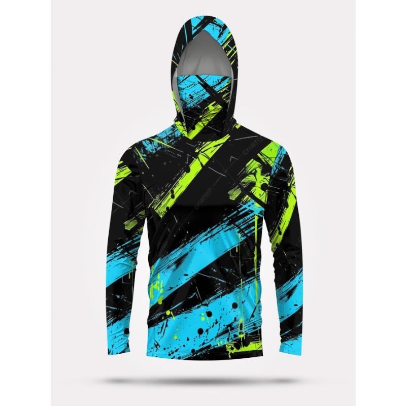 Fishing Hoodie Men Long Sleeve Quick Dry Breathable Clothing Uv Protection Outdoor Fishing T-shirt fishing clothes