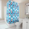 Tu Cute Snowman Shower Curtain Winter Holiday Decor Bathroom Set Waterproof Festive Xmas Pattern Fabric Backdrop