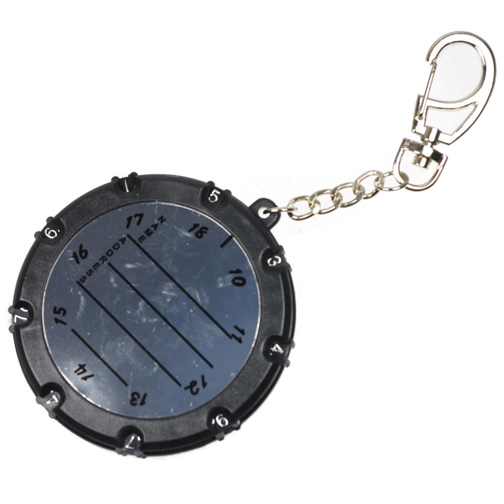 Punktator do disc golfa z 18 dołkami - Złoty/Srebrny