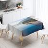 Natural Landscape Tablecloth Camping  Antifouling Waterproof Rectangular  Dining Table Home Decoration