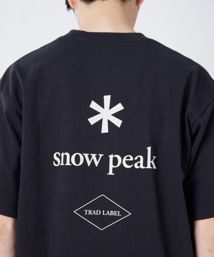 Trad Label Pocket Heavy Short Size Olive [Snow Peak] T-Shirt SPTL-TS-26SU906 T-shirt, Sleeve, Men's/Women's, M,