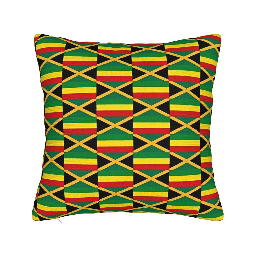 Flag of Reggae of Jamaica Pillowcase Polyester Cushion Cover Decorative Rasta  Pillow Case Cover Home Wholesale 40X40cm
