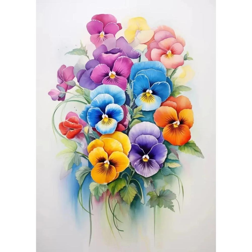 Modern Art Flower Power Poster Aesthetic Canvas Paintings and Prints Wall Art HD Pictures for Home Office Room Frameless