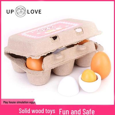 Holz Küchen Spiel Eier - Vorschul Lern- & Fähigkeitsaufbau Spielzeug