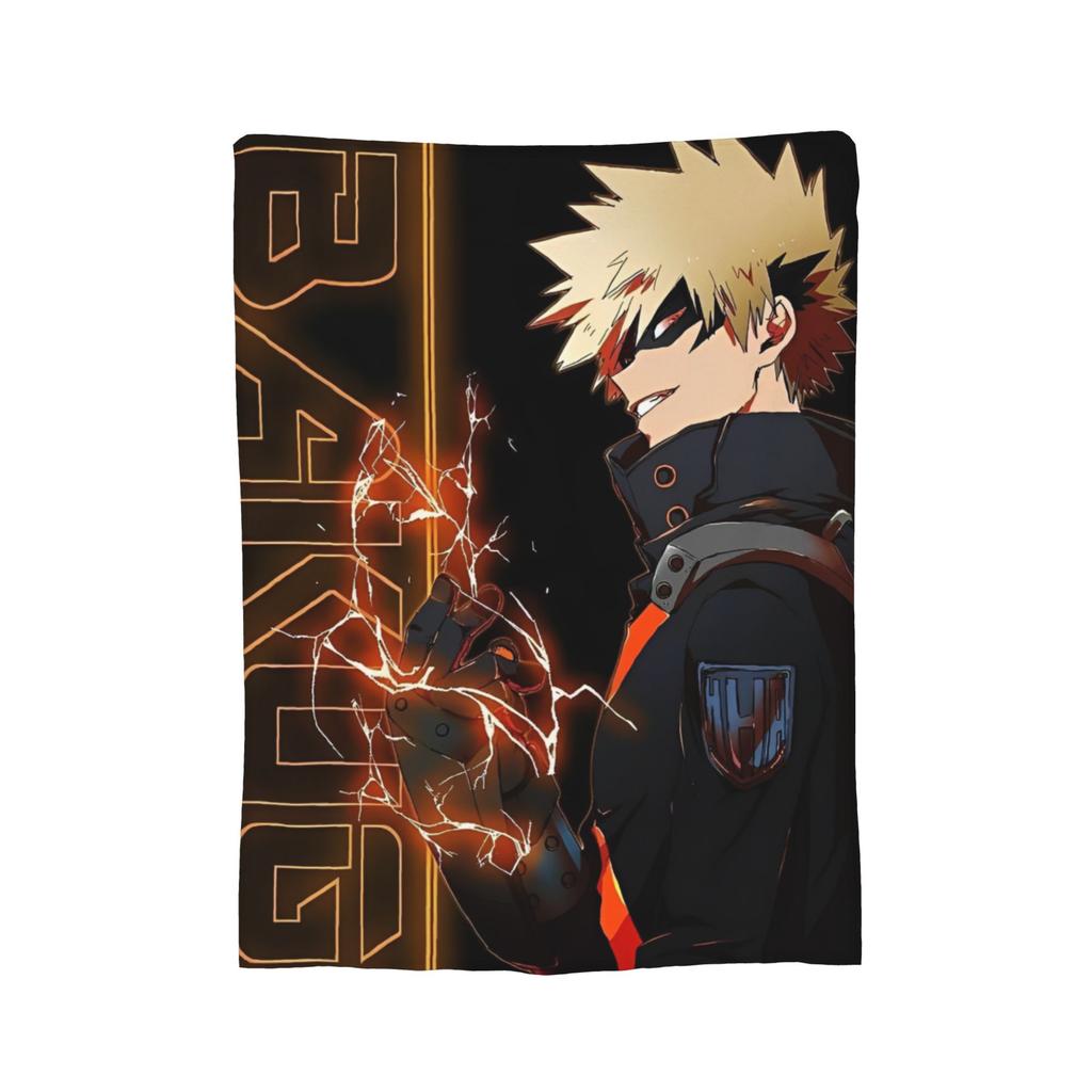 My Hero Academia Blankets Fleece Anime Warm Throw Blankets for Car Sofa Couch Bedroom Quilt