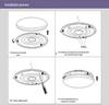 30cm Round LED Ceiling Light for Corridors, Bedrooms, Living Rooms, and Rental Spaces