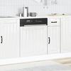 VidaXL Dishwasher Panel Lucca Glossy White Engineered Wood 853899