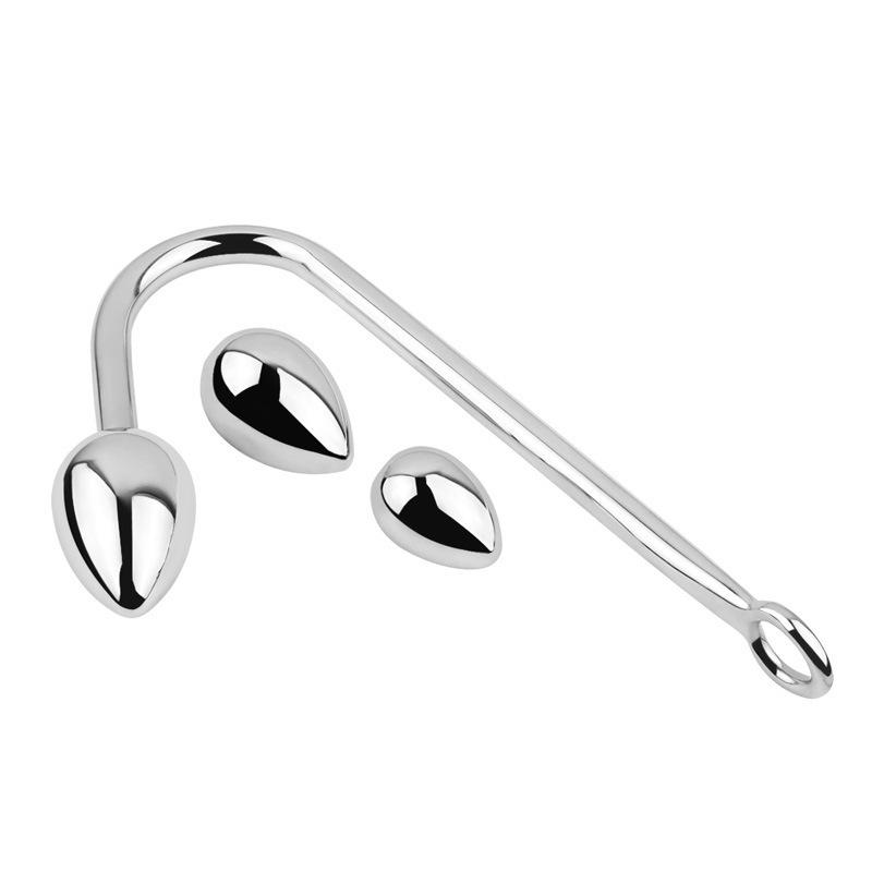 Adult Sex Product Stainless Steel Hook Anal Hook Removable Anal Hook Large, Medium and Small Replaceable Hook
