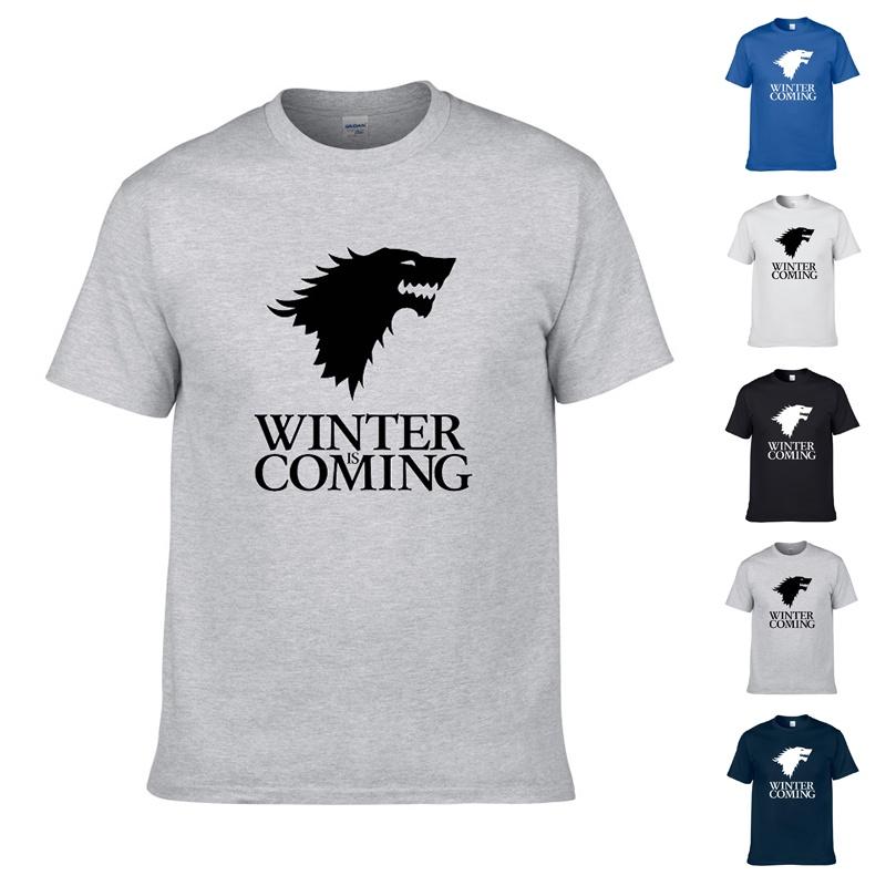 Game Of Thrones Ice Wolf Men Unisex Short Sleeve Casual T Shirt For All Seasons