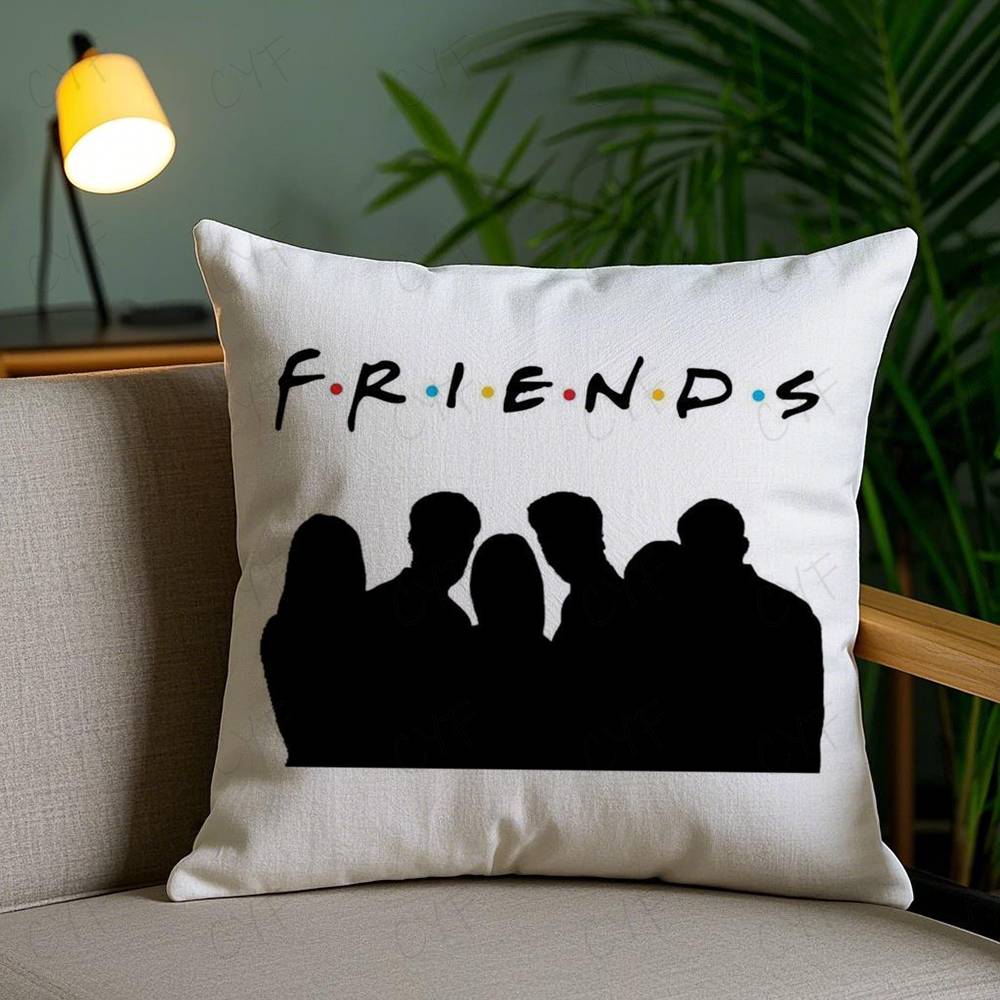 Classic F-Friends Tv Show Pillow Case Custom Printed Brushed Fleece Pillow, Baby Skin-Touch, Eco-Friendly Dye-Sublimation Cushio