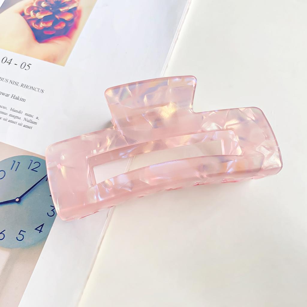 1 szt. Kolorowy chwytak Wersja koreańska Duży Imitacja kwasu octowego Klips do włosów Damski Minimalistyczny Klips do włosów z tyłu Klips rekinkowy