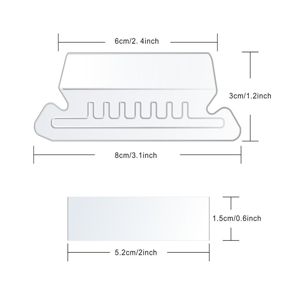 60/100Pcs Quick Identification Hanging Folder Tabs PVC Hanging File Inserts File Folder Tabs Home