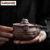 150ML Handmade Old Rock Mud Gaiwan Japanese Little Bear Ceramic Tea Tureen Tea Maker Cover Bowl For Kung Fu Tea Supplies Craft