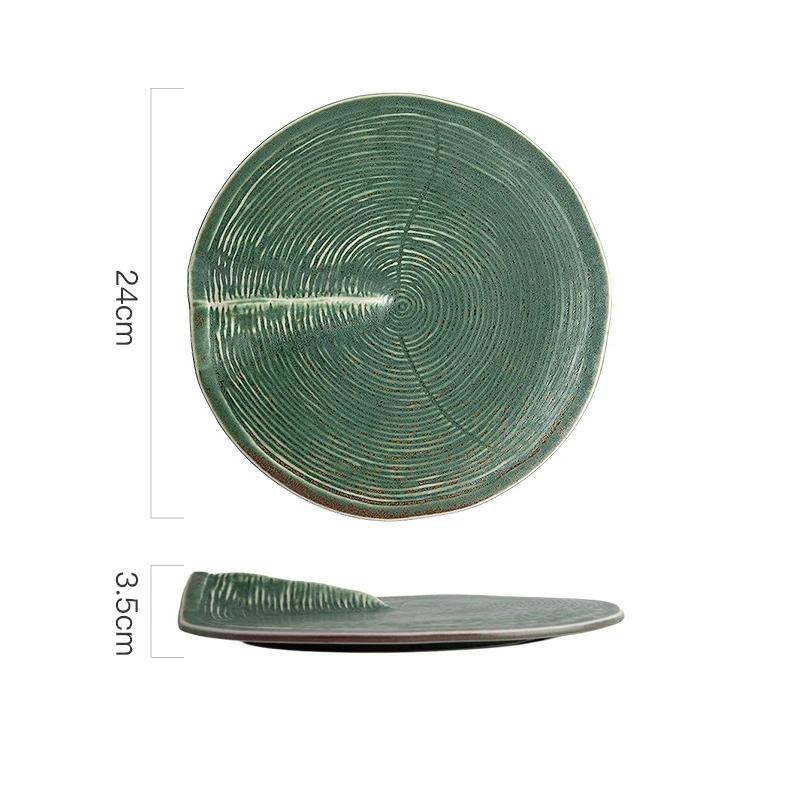 Irregular Ceramic Plate Restaurant Dessert Plate Sushi Plate Steak Plates Pasta Dish Serving Plates Molecular Cuisine Tableware