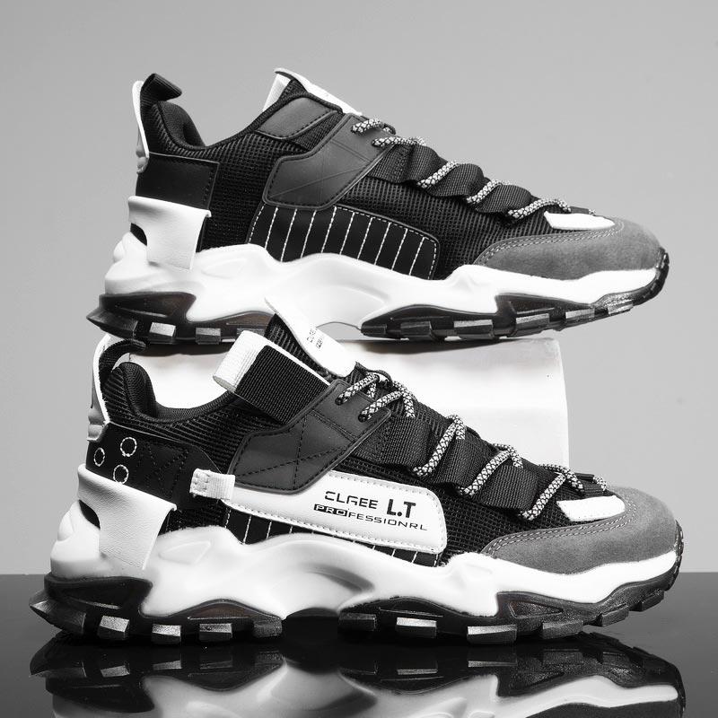 Oversize Summer Non Slip Sport Shoes Men Sports Shoes for Male Running Shoes Man Black Sneakers Athletic Footwear Flat GMB-1925