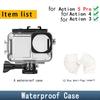 60M Diving Waterproof Protective Housing Case with Anti‑Fog Inserts for DJI Action 5 Pro 4 3, Underwater Camera Accessories